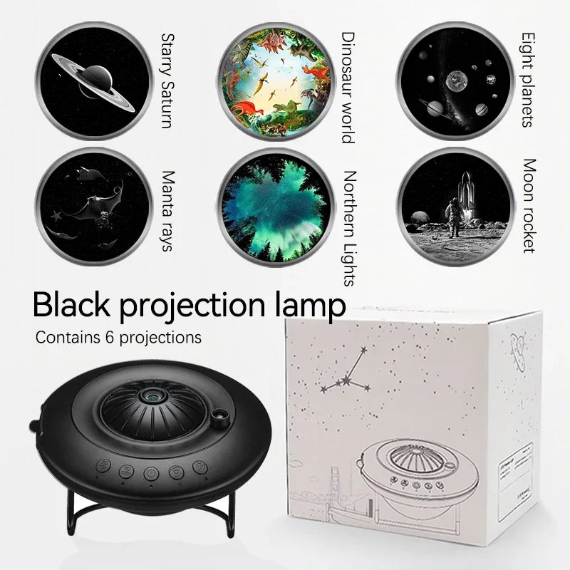 NEW UFO LED Star Projector Night Light 8 in 1 Planetarium Projection Galaxy Starry Sky Projector Lamp for Kids Gift Room Decor