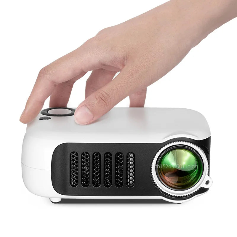 A2000 Mini Projector Portable Home Cinema 3D LED Video Projector 4K 1080P Gaming Laser Beamer with HD Port for Smart TV Box