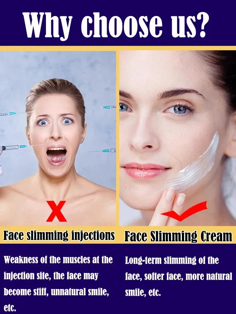 V-Shape Face Slimming Cream Remove Double Chins Firming Lifting Up V Cheek Fat Burning Anti-aging Shaping Massage Care Products