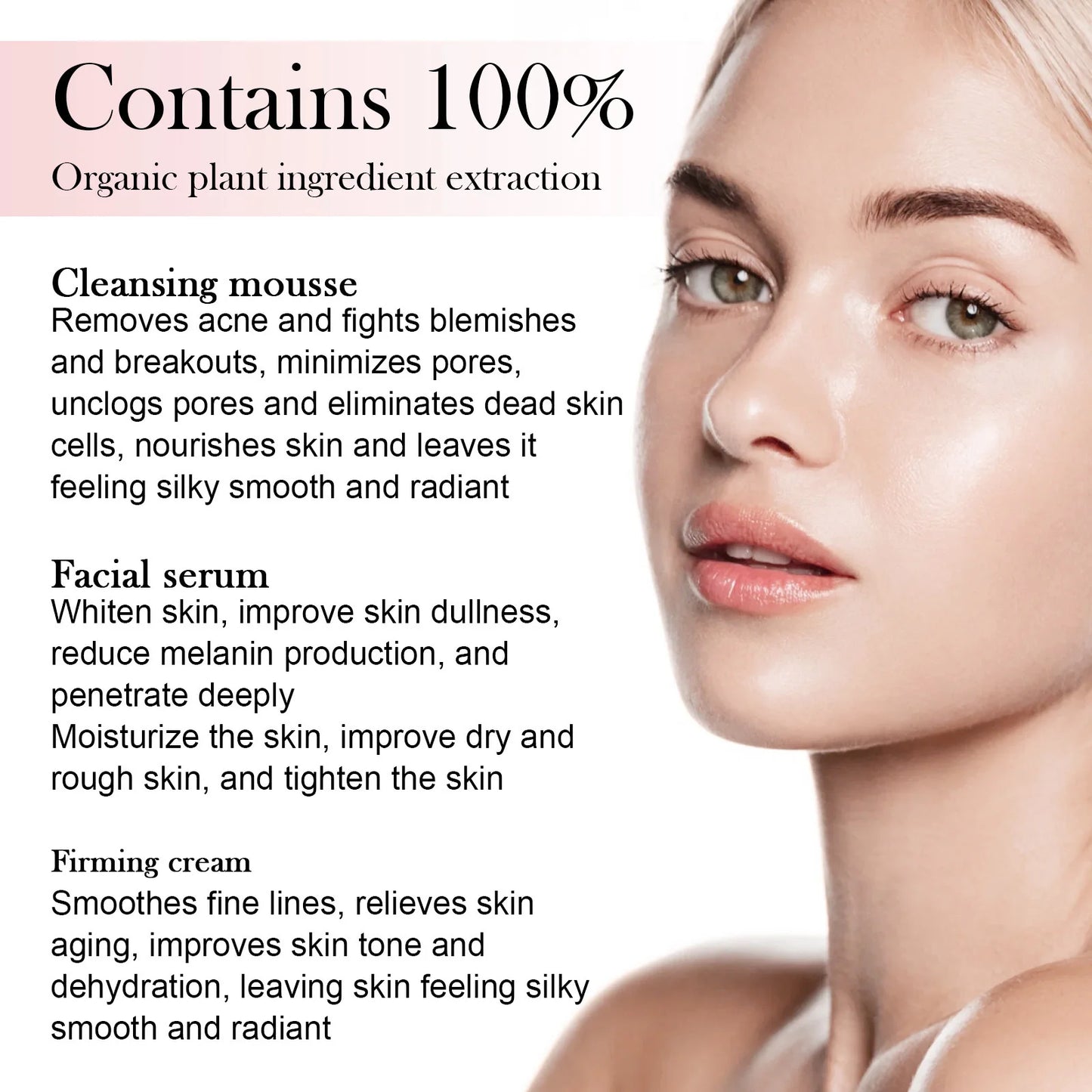 5 In 1 Anti Ag-ing Serum Fade Fine Lines Anti Wrin-kle Agin-g Lifting Tighten Remove Dark Sp-ot Pore Shrinking Whit-ening Cream