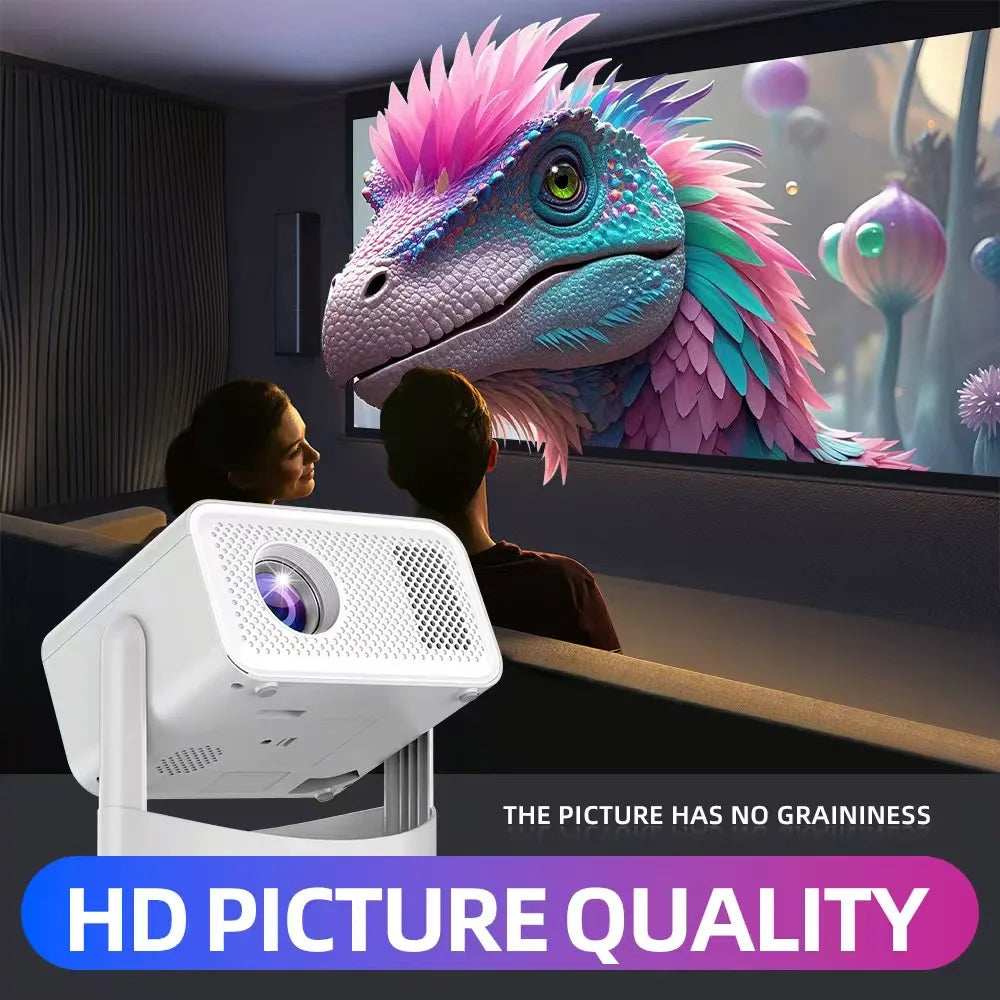 KaiAqua Projector HT23 PLUS 4K Android 11 Dual Wifi6 260ANSI Allwinner H713 BT5.0 1080P 1280*720P Home Cinema Outdoor Projetor