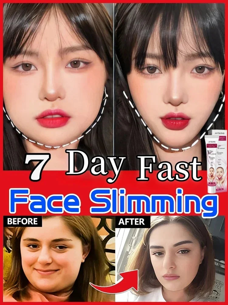 V-Shape Face Slimming Cream Remove Double Chins Firming Lifting Up V Cheek Fat Burning Anti-aging Shaping Massage Care Products