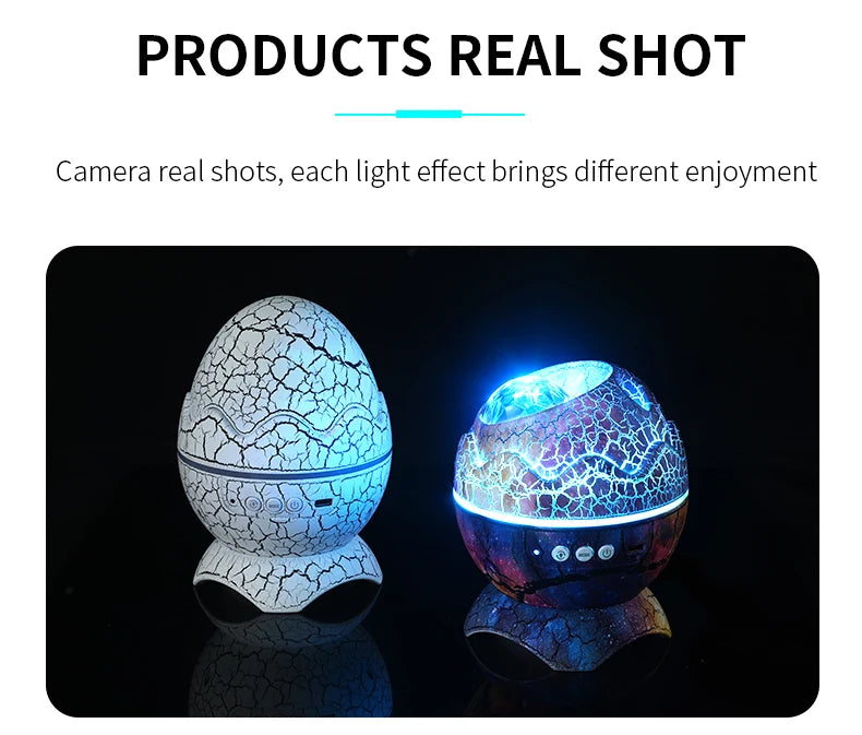 Galaxy Projector Dinosaur Egg Star Galaxy Light Projector Bluetooth Speaker Night Light White Noise Timer Remote Control Decor