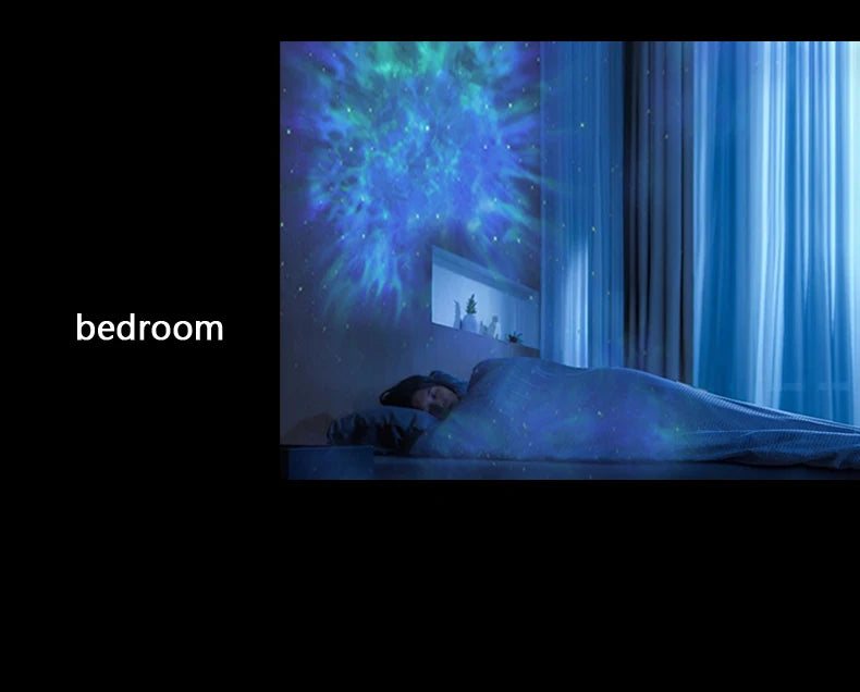 LED Star Galaxies Projector Night Light Astronaut Starry Sky Bedroom Room Decor Children's Gift - LED Atmosphere Creating Lamp