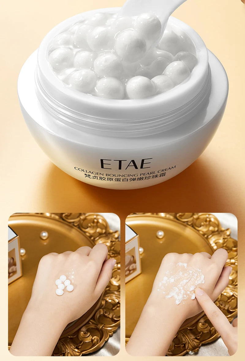 Face Cream Collagen Pearl Firming Lift Fade Fine Lines Caviar Moisturizing Smooth Brighten Korean Skin Care Product