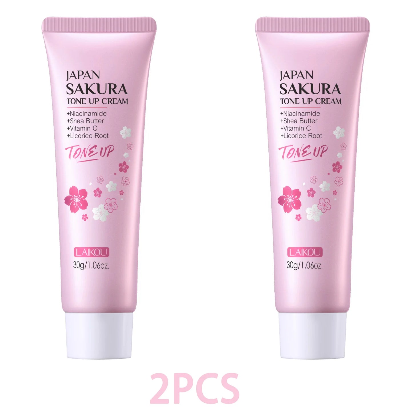 LAIKOU Cherry Blossom Suyan Cream Moisturizing Lazy Face Cream Tone up Brighten Skin Care Products Waterproof Sweatproof 30g