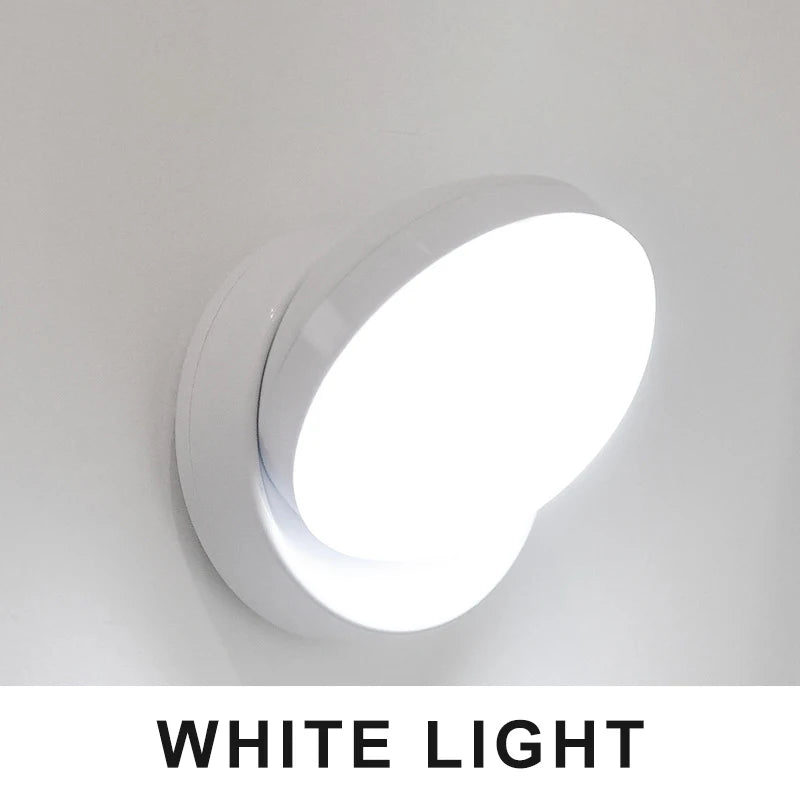 LED Night Light USB Charging Motion Sensor Light Round Energy-saving LED Lamps Sound/Light Control For Corridor Home Bathroom