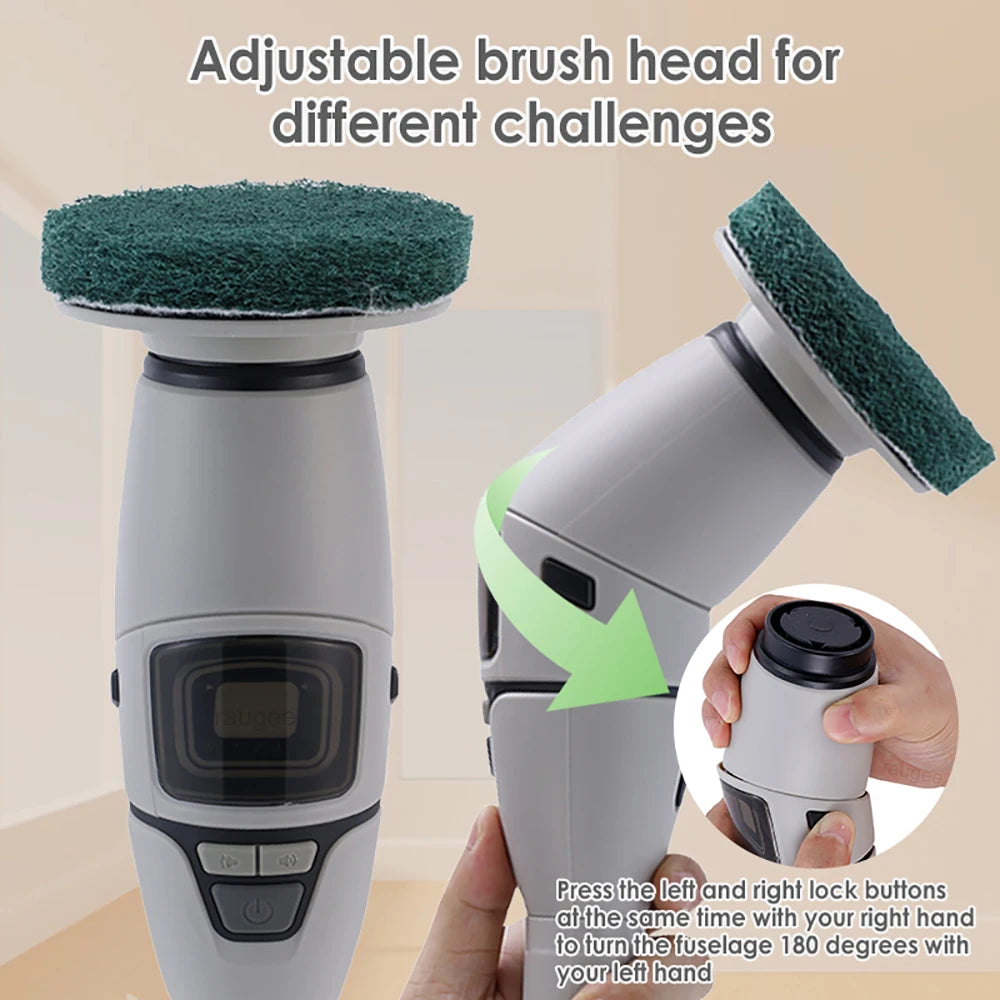 Electric Cleaning Brush Household Bathroom Cleaning Brush Multifunctional Rotary Cleaning Brush for Bathroom Toilet Cleaning