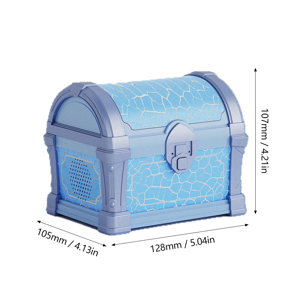 Treasure Chest Projector Night Light Bluetooth Speaker Galaxy Aurora Projection Lamp Ambient Northern Light For Room Decoration