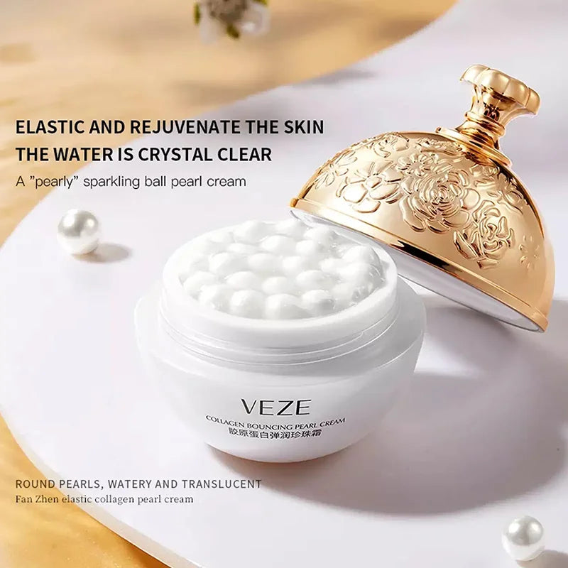 Face Cream Collagen Pearl Firming Lift Fade Fine Lines Caviar Moisturizing Smooth Brighten Korean Skin Care Product