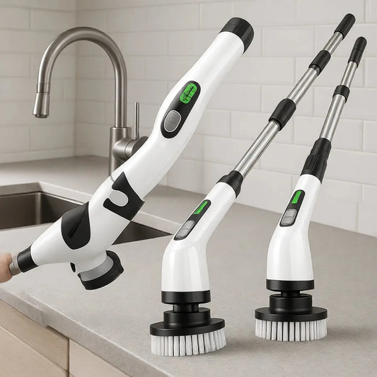 Cordless Electric Spin Scrubber for Bathroom Tile Tub and Shower Deep Cleaning