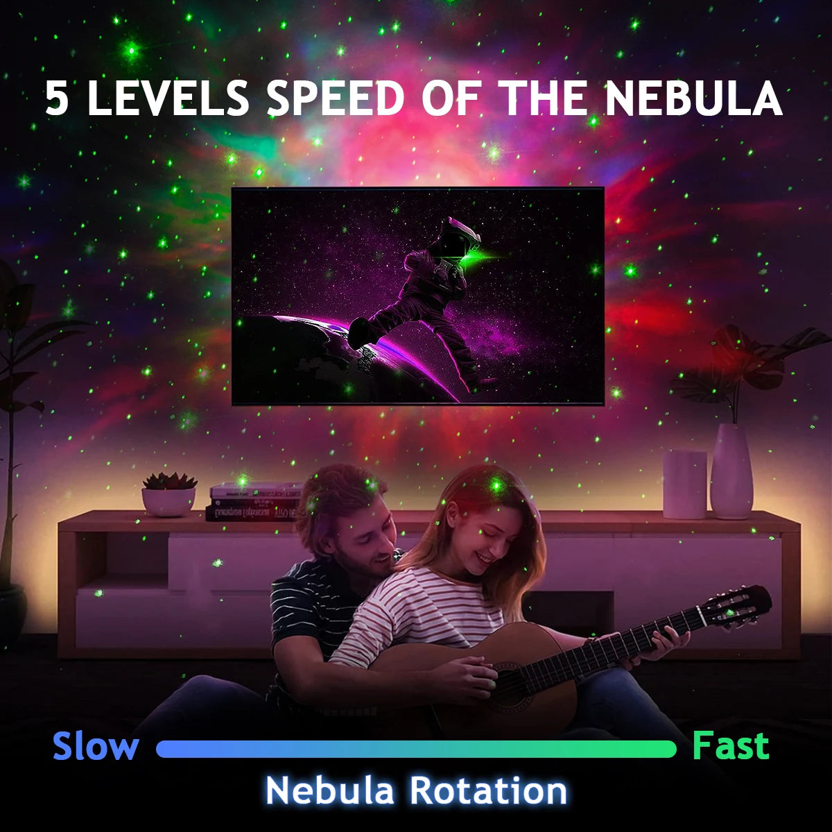 Star Projector Galaxy Projector Night Light Projector for Kids Built in Bluetooth Music Speaker Timer Ideal Gift for Christmas