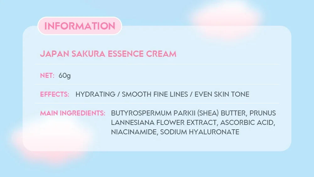 LAIKOU Sakura Hydrating Cream Moisturizer Whitening Nourishing Oil Control Moisturizing Repairing Deep Hydration Winter Skincare