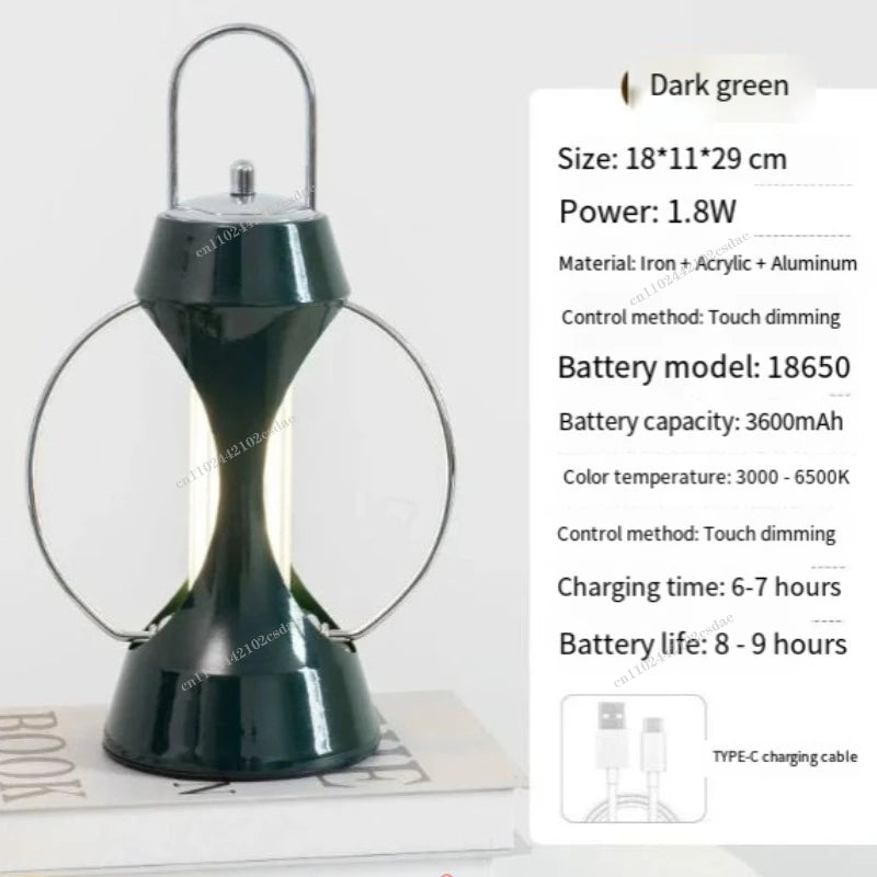 2026 Christmas Light Wireless Dimming LED Creative Dining Table Decoration Light Bedside Bedroom Atmosphere Light