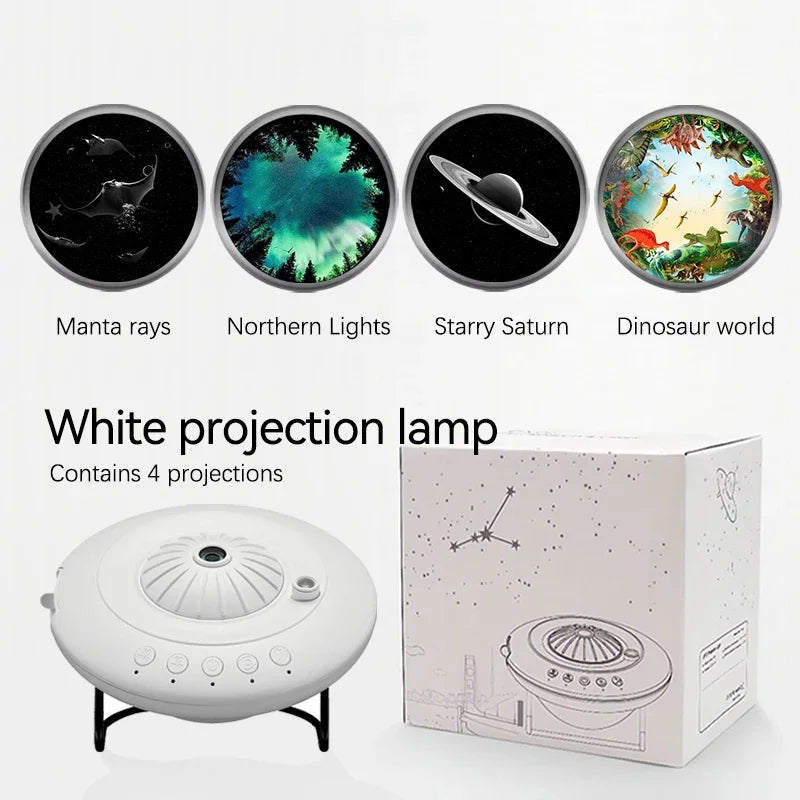 NEW UFO LED Star Projector Night Light 8 in 1 Planetarium Projection Galaxy Starry Sky Projector Lamp for Kids Gift Room Decor