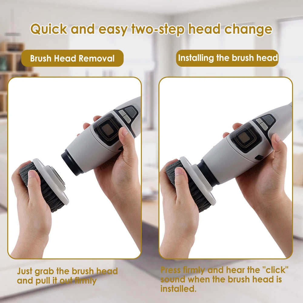 Electric Cleaning Brush Household Bathroom Cleaning Brush Multifunctional Rotary Cleaning Brush for Bathroom Toilet Cleaning