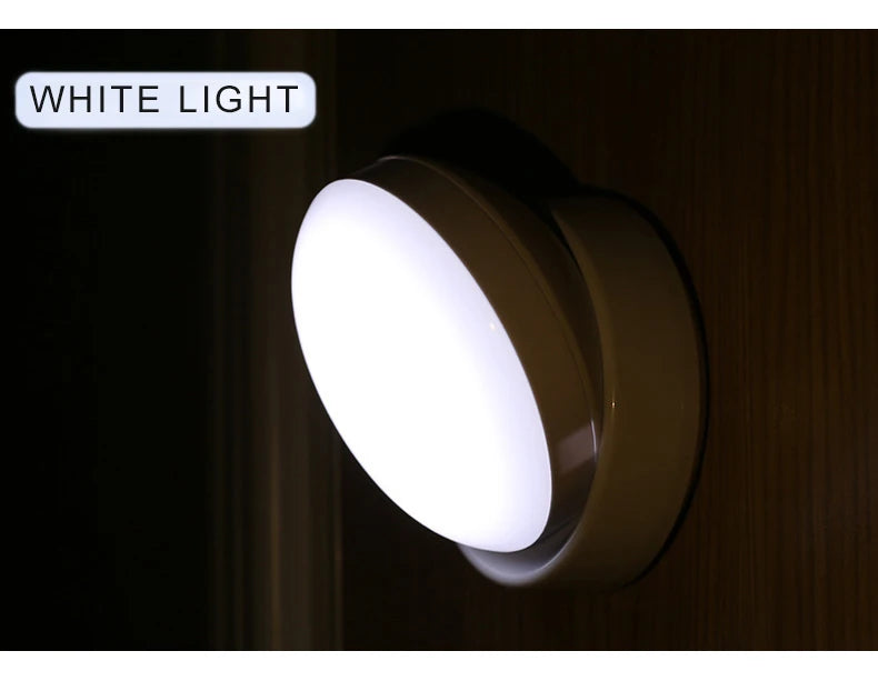 LED Night Light USB Charging Motion Sensor Light Round Energy-saving LED Lamps Sound/Light Control For Corridor Home Bathroom