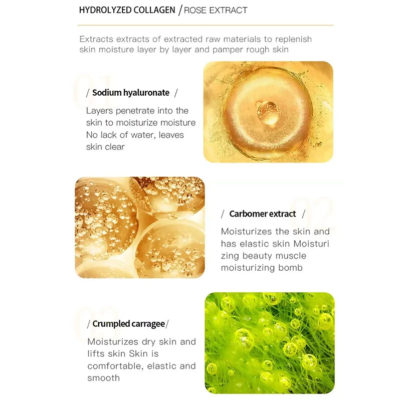 Face Cream Collagen Pearl Firming Lift Fade Fine Lines Caviar Moisturizing Smooth Brighten Korean Skin Care Product