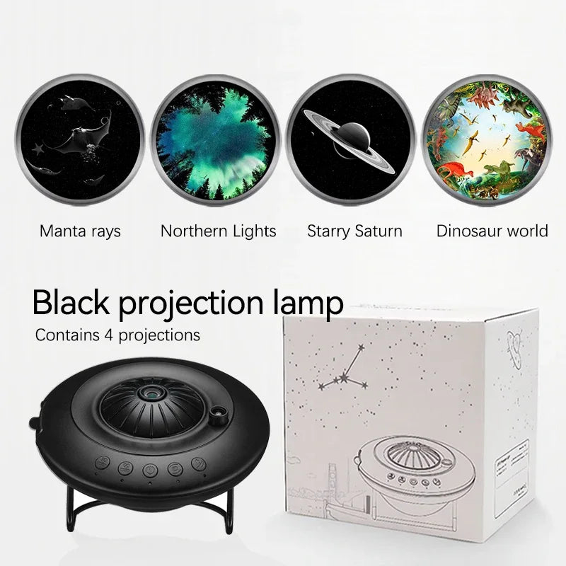 NEW UFO LED Star Projector Night Light 8 in 1 Planetarium Projection Galaxy Starry Sky Projector Lamp for Kids Gift Room Decor