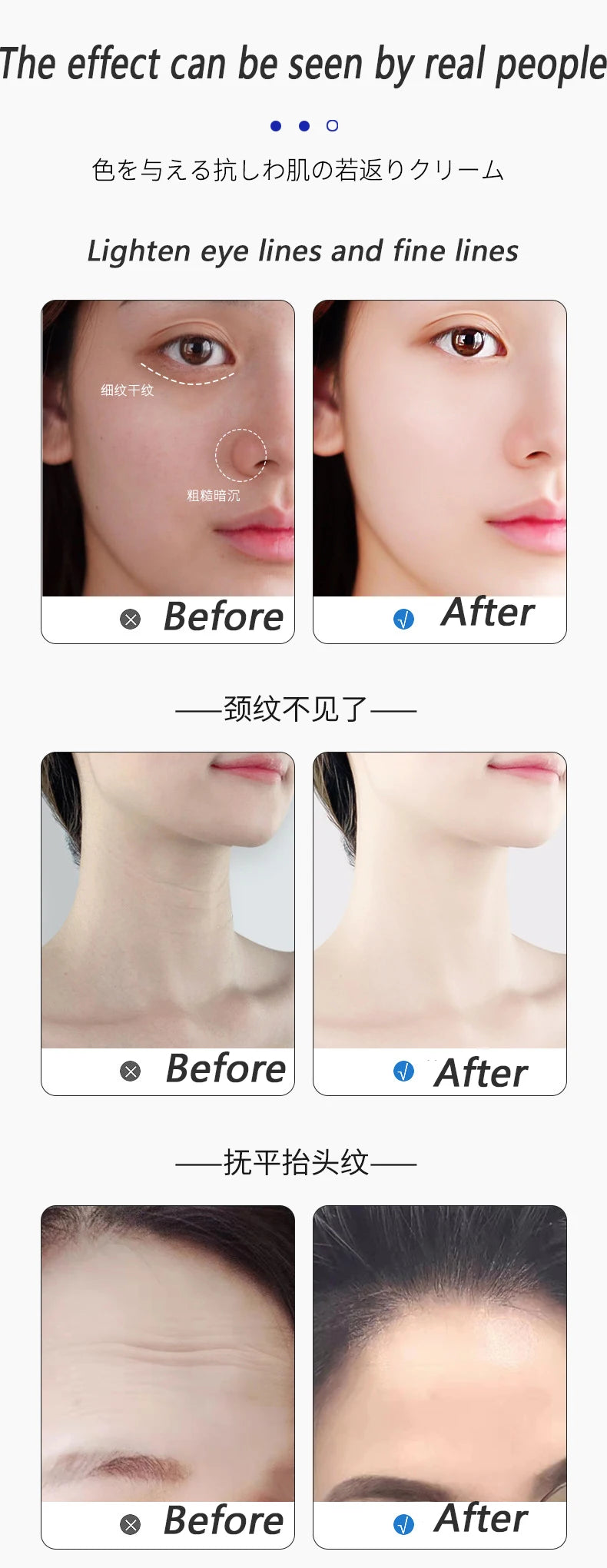 Retinol Wrinkle Removal Face Cream Anti-Aging Firming Lifting Fade Fine Lines Products Moisturizing Brighten Repair Skin Care