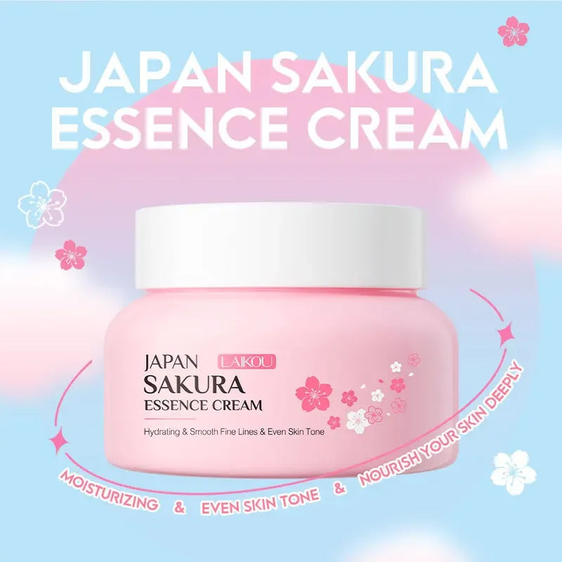 LAIKOU Sakura Hydrating Cream Moisturizer Whitening Nourishing Oil Control Moisturizing Repairing Deep Hydration Winter Skincare