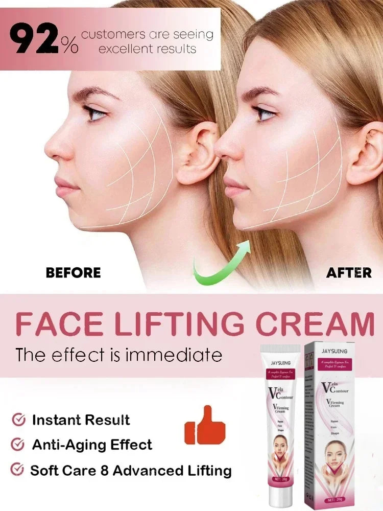 V-Shape Face Slimming Cream Remove Double Chins Firming Lifting Up V Cheek Fat Burning Anti-aging Shaping Massage Care Products