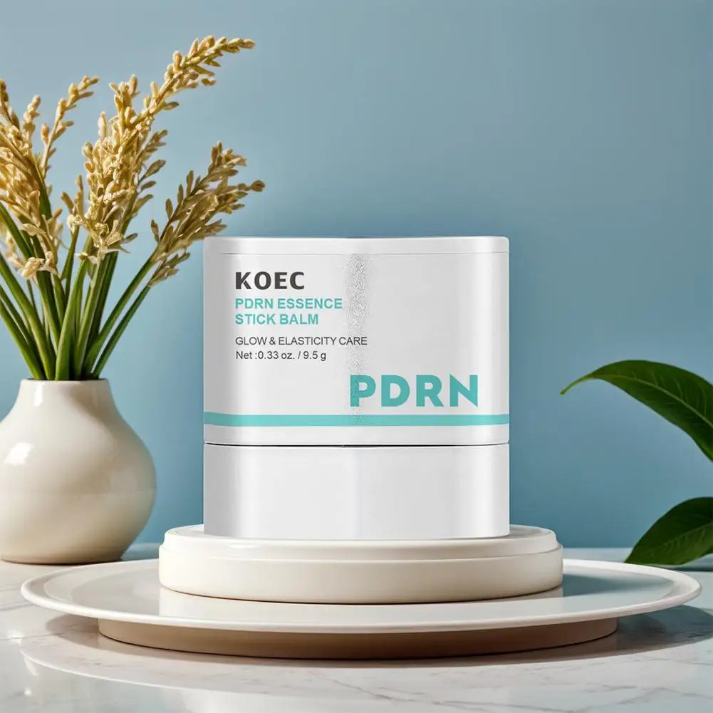 KOEC Portable PDRN Essence Stick Balm Collagen Niacinamide Glycerin, Moisturizing Glowing Firming Anti-Wrinkle Elasticity Boost