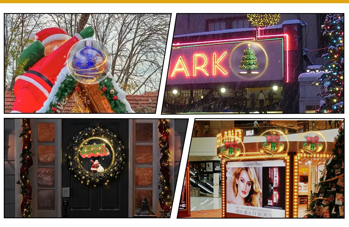 42-56cm 3D Holographic Projection Wifi Led Logo Holographic Light Player 3D Fan Holographic Advertising Lights