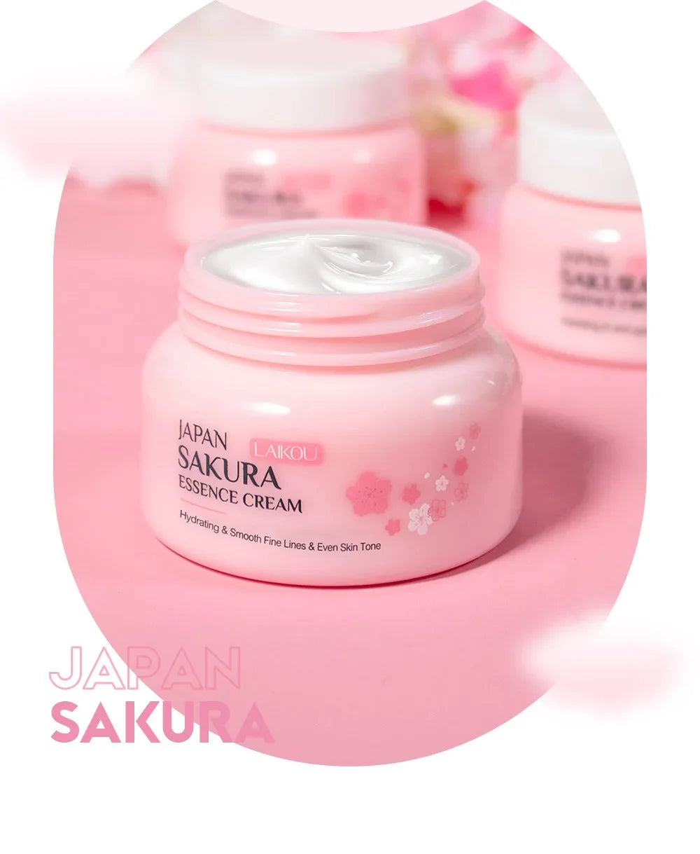 LAIKOU Sakura Hydrating Cream Moisturizer Whitening Nourishing Oil Control Moisturizing Repairing Deep Hydration Winter Skincare