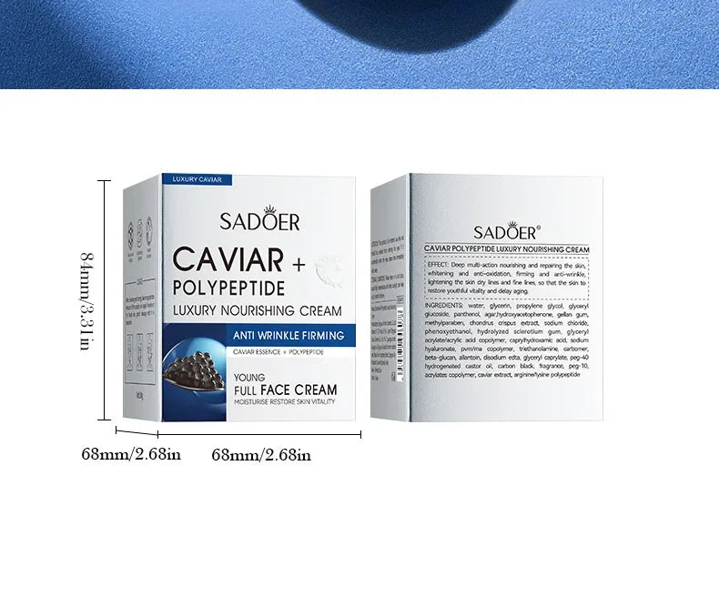 Face Cream Collagen Pearl Firming Lift Fade Fine Lines Caviar Moisturizing Smooth Brighten Korean Skin Care Product