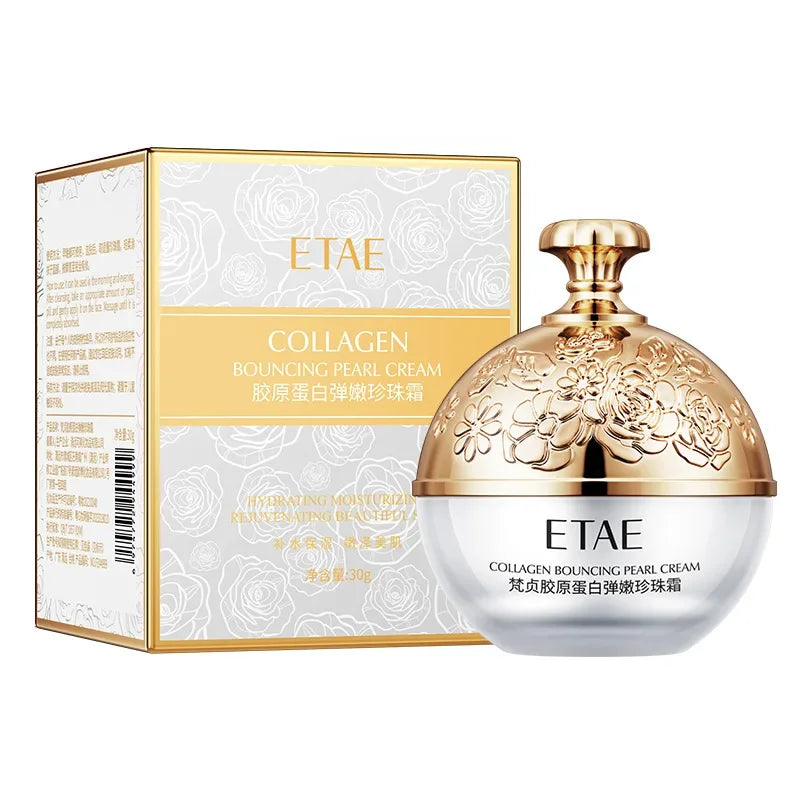 Face Cream Collagen Pearl Firming Lift Fade Fine Lines Caviar Moisturizing Smooth Brighten Korean Skin Care Product