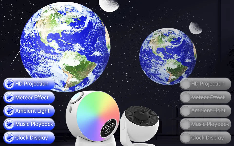 Galaxy Projector Night Light 13 in 1 Constellations Planetarium Star Projector  Ceiling Space Planets Projector Living Room Deco