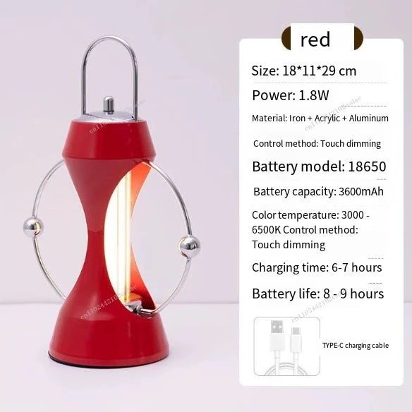 2026 Christmas Light Wireless Dimming LED Creative Dining Table Decoration Light Bedside Bedroom Atmosphere Light