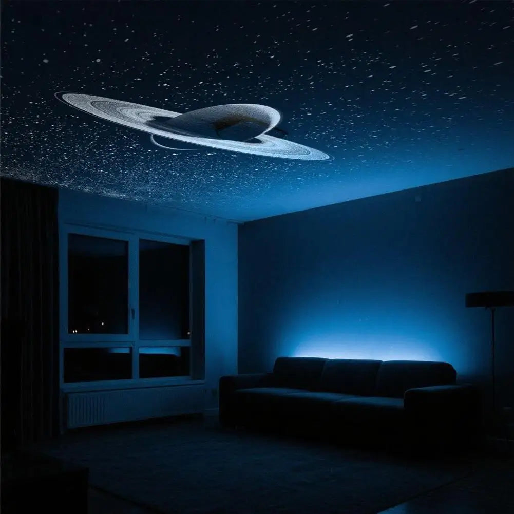 Night Sky Projection Lamp USB HD Galaxy Star Car Bedroom LED Atmosphere Light Bullet Head Cool White Dimmable 3 Modes Plug Play