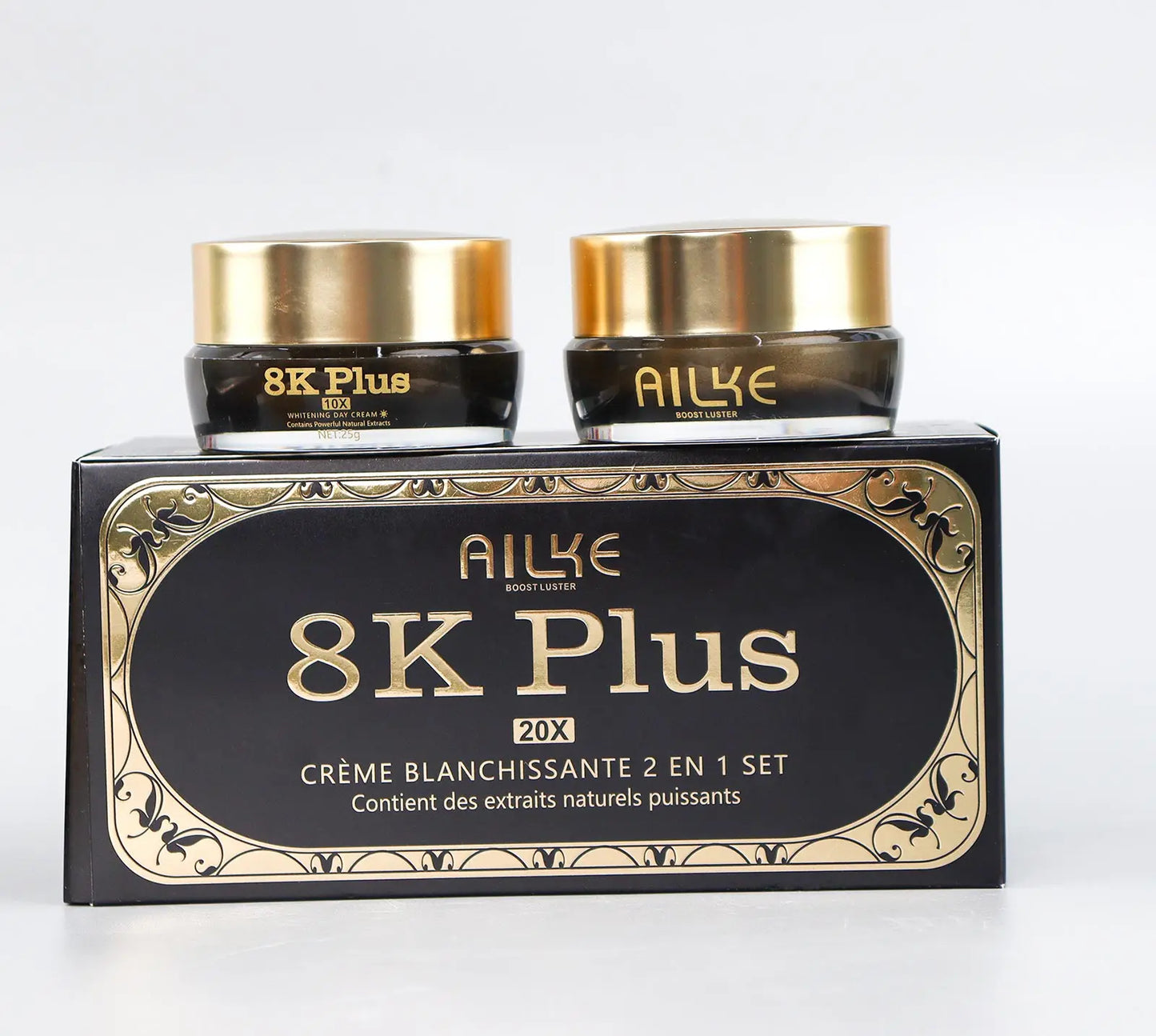AILKE Whitening Face Cream, Reduce Dark Spots, Sun Spots, Melanin, With Collagen, Glutathione, Even Skin Tone For All Skin Types
