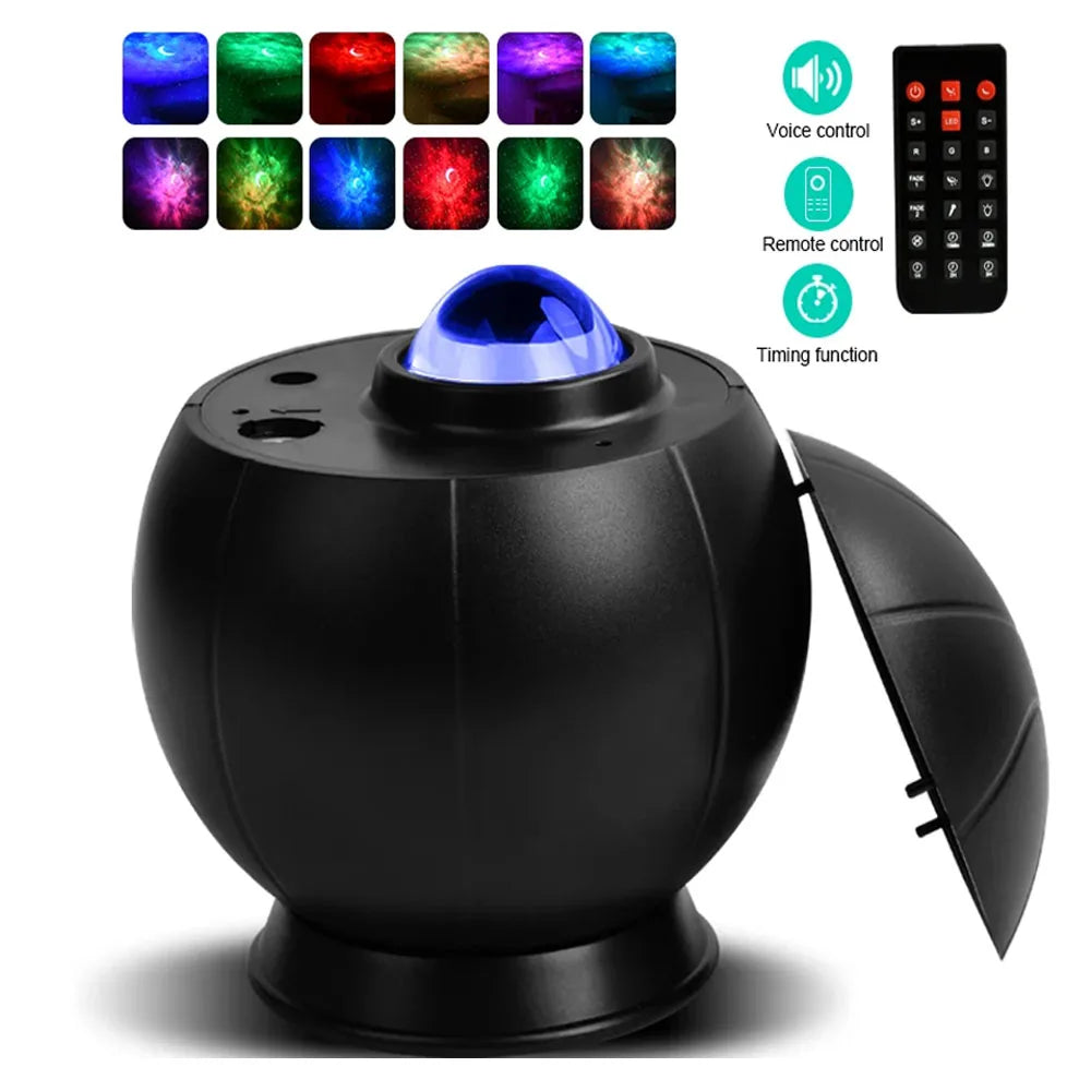 Star Projector Night Light Galaxy Projector for Bedroom Voice/Remote Control Kids Room Party Night Holiday Atmosphere Light