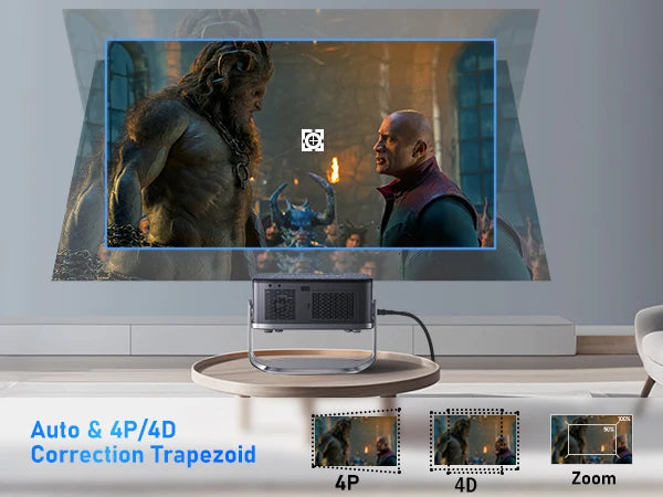 XIWBSY 2025 New T08 Projector 35000Lumens Moive Daylight Projector Android 12.0 Smart Proyector 8K Decode AutoFocus Projector